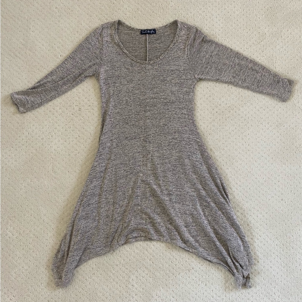 3/4 sleeve sweater dress
